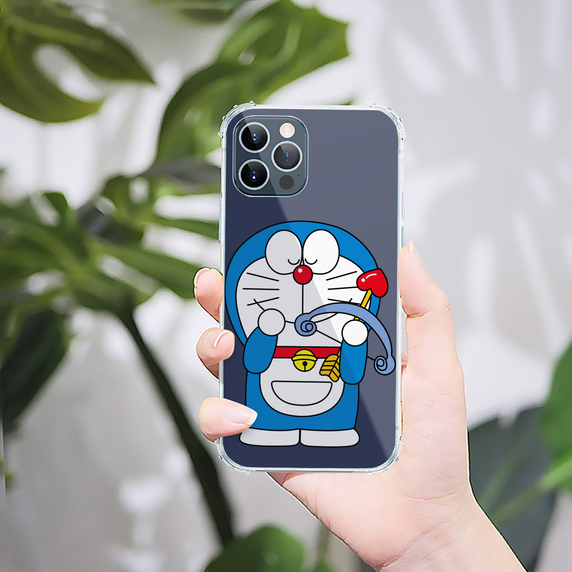 （画像用） ドラえもん Doraemon 【iPhone 12シリーズ対応】透明スマホケース（クリアソフトケース）